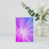 *~* Love Reiki Energy Healing Hand Radiating Visitekaartje (Staand voorkant)