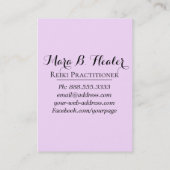 *~* Love Reiki Energy Healing Hand Radiating Visitekaartje (Achterkant)