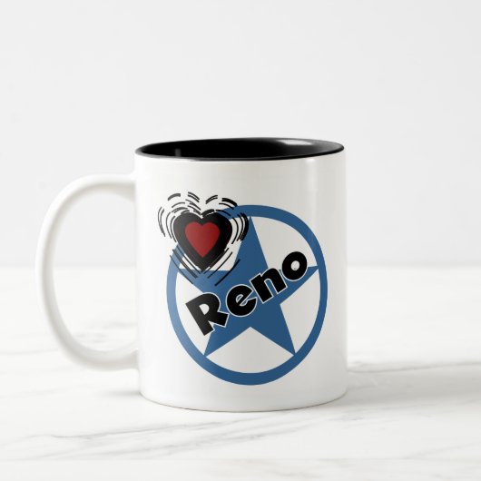 Love Reno Tweekleurige Koffiemok (Links)