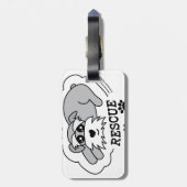 Love Rescue - Dark T-Shirt (Women) Bagagelabel (Achterkant verticaal)