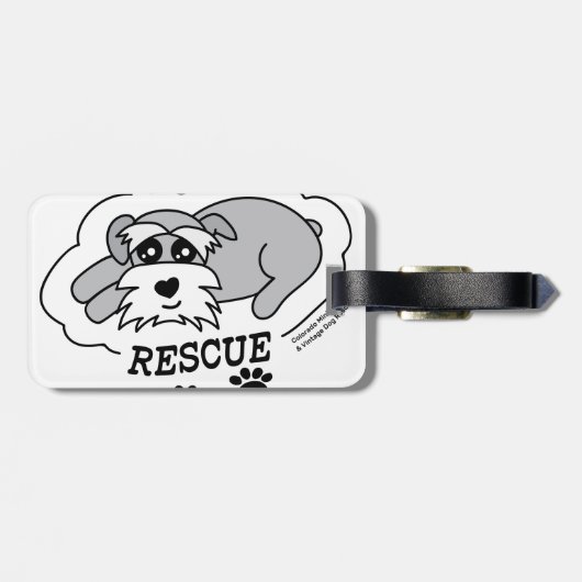 Love Rescue - Dark T-Shirt (Women) Bagagelabel (Achterkant horizontaal)