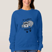 Love Rescue - Donkere Sweatshirt (Dames)
