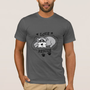 Love Rescue - Donkere Triblend T-Shirt (Heren)