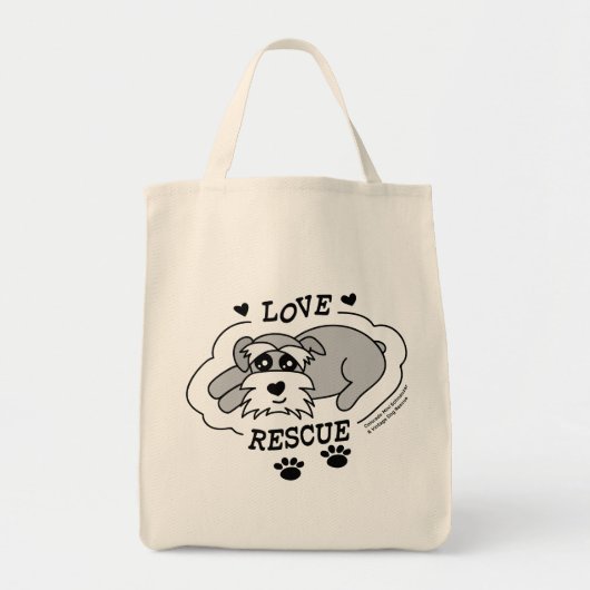 Love Rescue - Grocery Tote Bag (Voorkant)