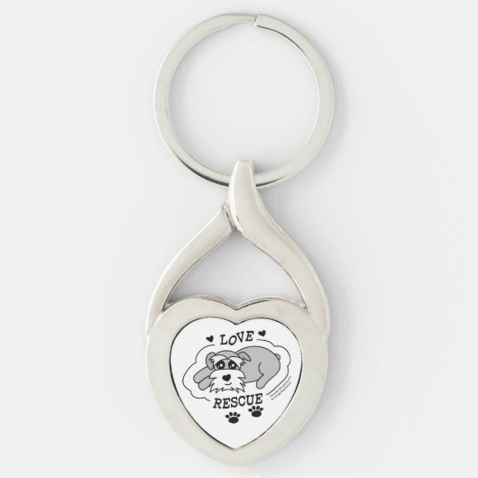 Love Rescue - Heart Keychain (Voorkant)