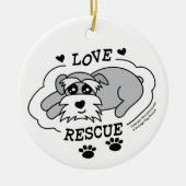 Love Rescue - Round Christmas Ornament (Voorkant)