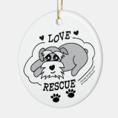 Love Rescue - Round Christmas Ornament (Links)