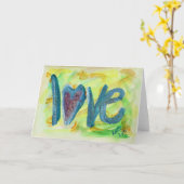 Love-resh Spring Wenskaart of Note Cards Kaart (Gele Bloem)
