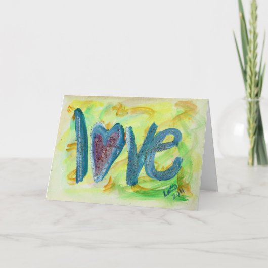 Love-resh Spring Wenskaart of Note Cards Kaart (Voorkant)