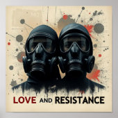 LOVE & RESISTANCE Modern Graphic 2 Poster (Voorkant)