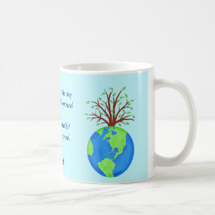 Love Respect Earth Poem Art Blue Name Persoonlijk Koffiemok