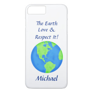 Love Respect Earth Wereldbol Name Persoonlijk Case-Mate iPhone Case