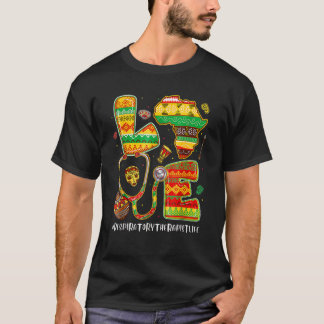 Love Respiratory Therapist Life Black History Mont T-shirt