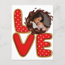 LOVE Retro Baby Foto geboortedatum bekendmaking