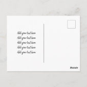 LOVE Retro Baby Foto geboortedatum bekendmaking Briefkaart (Achterkant)