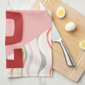 Love Retro Heart  Style Kitchen Towel Theedoek (Quarter Fold)