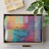 Love Retro Hippie Blue Red Oranje Bohemen Land Tissuepapier (Geschenk)