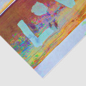 Love Retro Hippy Brown Green Bohian Country Art Tissuepapier (Detail)