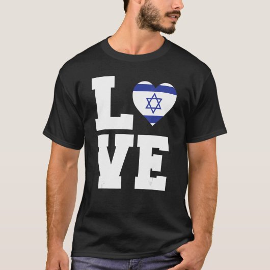 Love Retro Israel T-shirt (Voorkant)