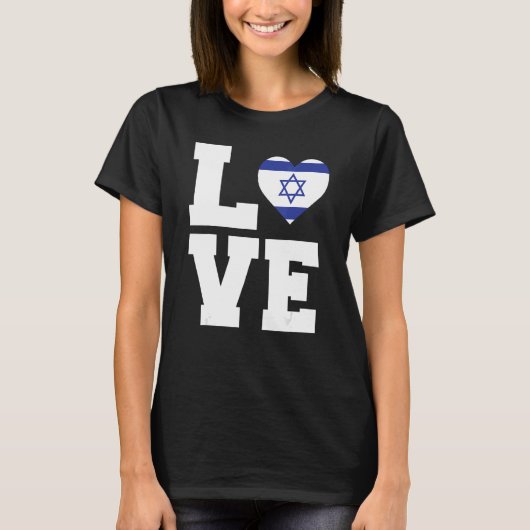 Love Retro Israel T-shirt (Voorkant)