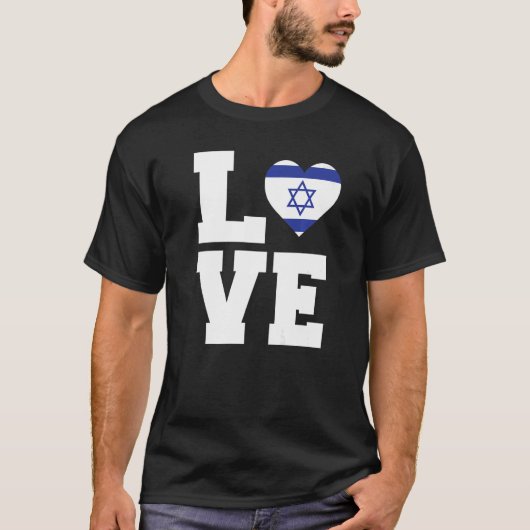 Love Retro Israel T-shirt (Voorkant)