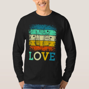 Love Retro Milkshake Chocolate Dessert Sweet Tooth T-shirt