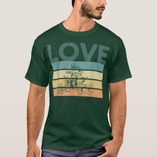 Love  Retro Quad Bike Rider 1028 T-shirt
