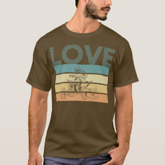 Love  Retro Quad Bike Rider 759 T-shirt