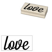 love retro Rubber Art Stempel (Gestempeld)