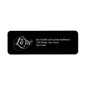 Love Return Address Labels for Weddings (Voorkant)