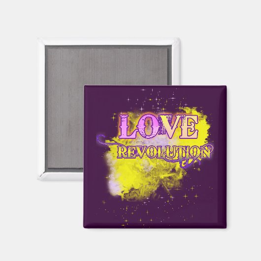 Love Revolution Fridge Magnet (Voorkant / Achterkant)