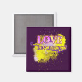 Love Revolution Koelkastmagneet Magneet (Voorkant / Achterkant)