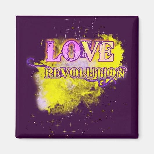 Love Revolution Koelkastmagneet Magneet (Voorkant)