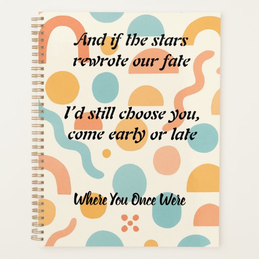 Love Rewritten by the Stars, Chosen Always Planner (Voorkant)
