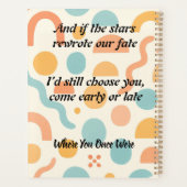 Love Rewritten by the Stars, Chosen Always Planner (Achterkant)
