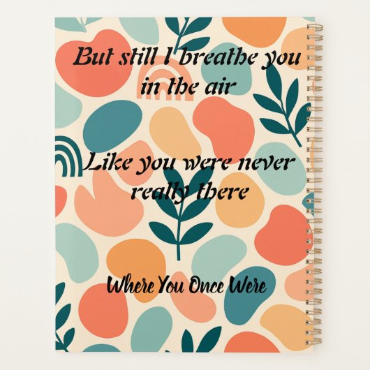 Love Rewritten by the Stars, Chosen, video version Planner (Achterkant)