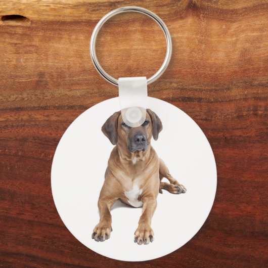 Love Rhodesian Ridgeback Puppy Dog Sleutelhanger (Voorkant)