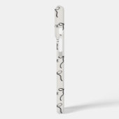 'Love & Ribbon Minimalist' iPhone 16 Hoesje (Achterkant / Links)