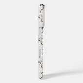 'Love & Ribbon Minimalist' iPhone 16 Hoesje (Achterkant / Rechts)