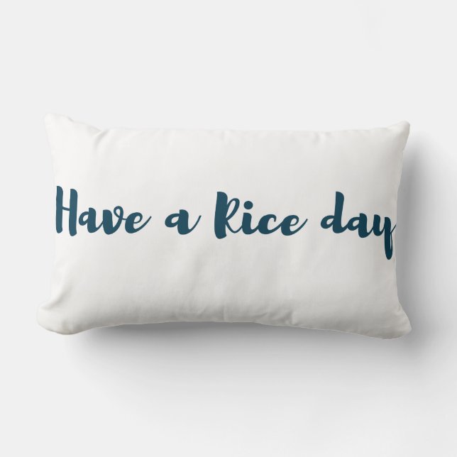 Love Rice Lake lumbar pillow Kussen (Voorkant)
