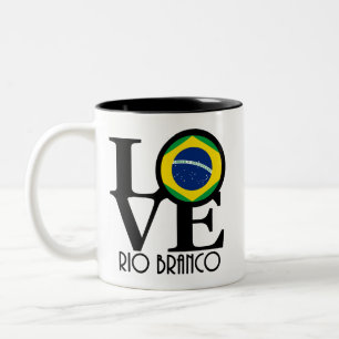 LOVE Rio Branco 11oz Tweekleurige Koffiemok
