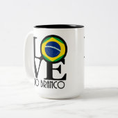 LOVE Rio Branco 15oz Tweekleurige Koffiemok (Voorkant links)