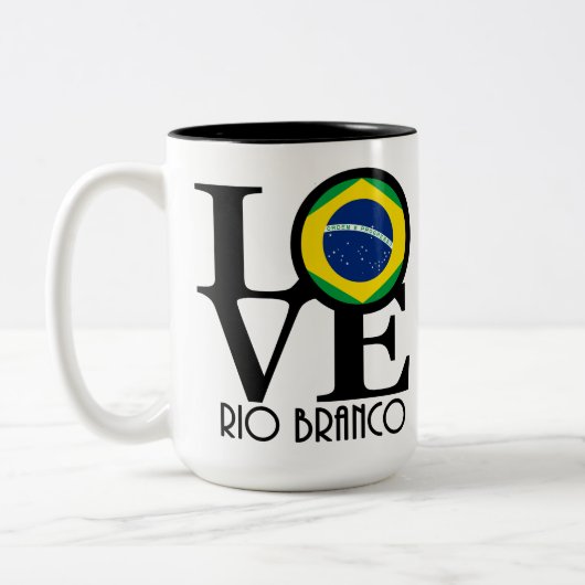 LOVE Rio Branco 15oz Tweekleurige Koffiemok (Links)