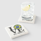 LOVE Rio Branco Stenen Onderzetter (Zijkant)