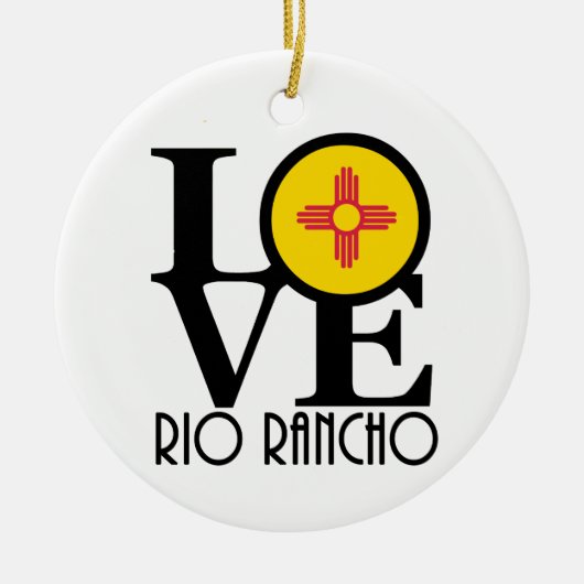 LOVE Rio Rancho Keramisch Ornament (Voorkant)