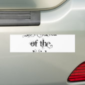 Love Rival of the Bride Bumpersticker (Op auto)