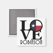 LOVE Robinson Texas Magneet (Voorkant / Achterkant)