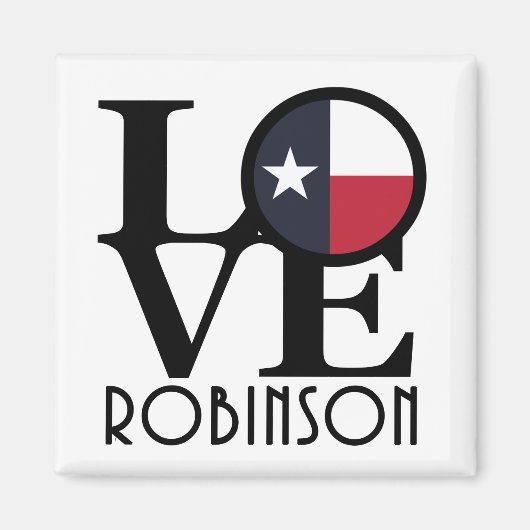 LOVE Robinson Texas Magneet (Voorkant)