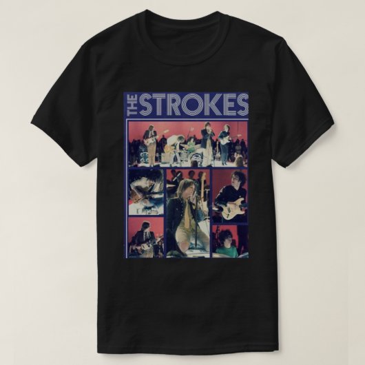 Love Rock Band the Strokes Funny Design T-shirt (Design voorkant)