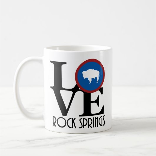 LOVE Rock Springs, Wyoming 11oz Koffiemok (Links)